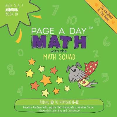 Book cover for Page a Day Math Addition Book 10