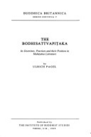 Cover of The Bodhisattvapitaka