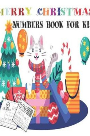 Cover of merry christmas numbers book for kids