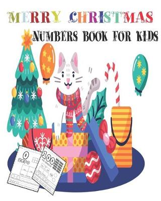 Book cover for merry christmas numbers book for kids