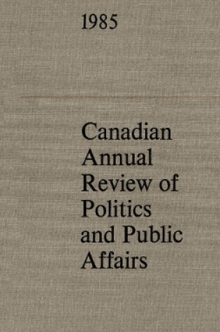 Cover of Cdn Annual Review 1985