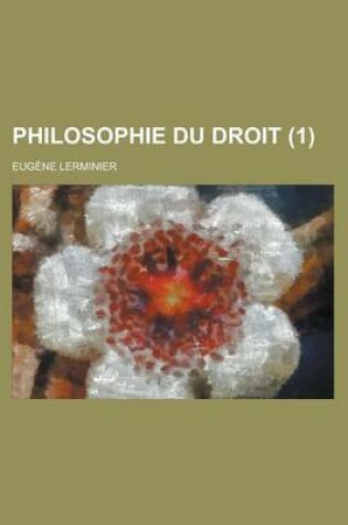 Cover of Philosophie Du Droit (1)