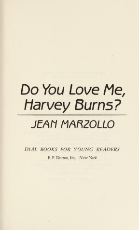 Book cover for Do You Love Me, Harvey Burns