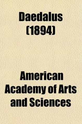 Cover of Daedalus; Journal of the American Academy of Arts and Sciences Volume 29