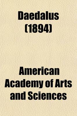 Book cover for Daedalus; Journal of the American Academy of Arts and Sciences Volume 29