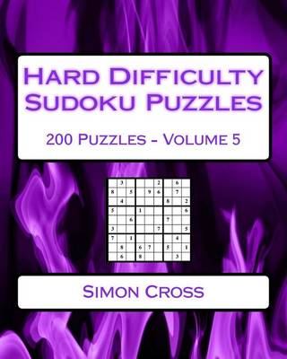 Cover of Hard Difficulty Sudoku Puzzles Volume 5