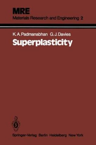 Cover of Superplasticity