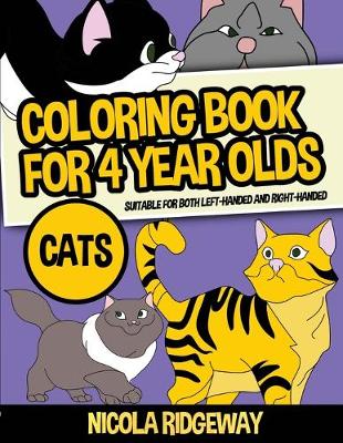 Book cover for Coloring Book for 4 Year Olds (Cats)