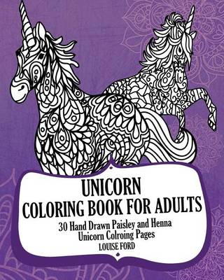 Book cover for Unicorn Coloring Book For Adults