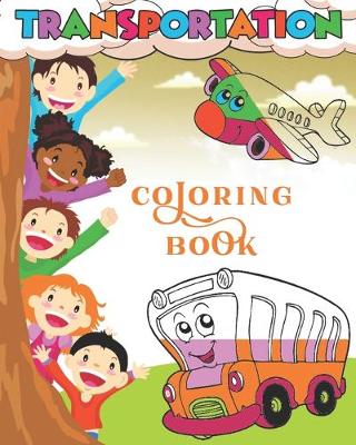 Book cover for Transportation Coloring Book