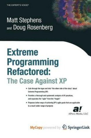 Cover of Extreme Programming Refactored