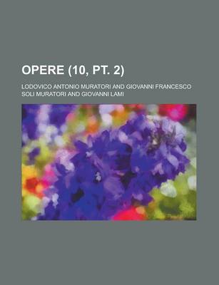 Book cover for Opere (10, PT. 2 )