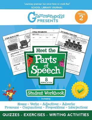 Book cover for The Parts of Speech Workbook, Grade 2