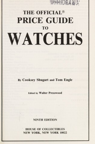 Cover of Official Price Guide to Watches