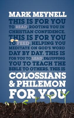 Book cover for Colossians & Philemon For You