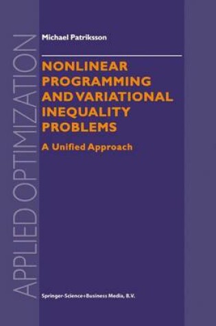 Cover of Nonlinear Programming and Variational Inequality Problems