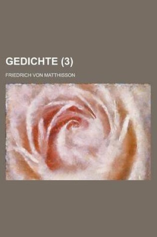 Cover of Gedichte Volume 3