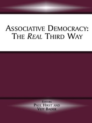Book cover for Associative Democracy