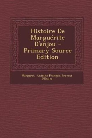 Cover of Histoire de Marguerite D'Anjou