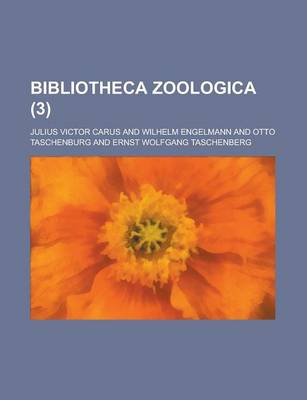 Book cover for Bibliotheca Zoologica (3 )