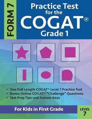 Book cover for Practice Test for the CogAT Grade 1 Form 7 Level 7