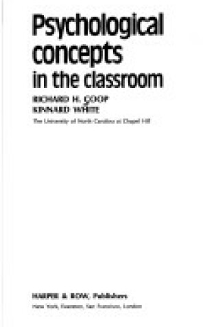 Cover of Psychological Concepts in the Classroom