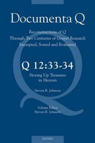 Cover of Q12: 33-34. Storing Up Treasures in Heaven