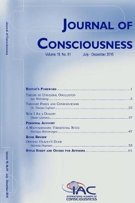 Cover of Journal of Consciousness, Number 61