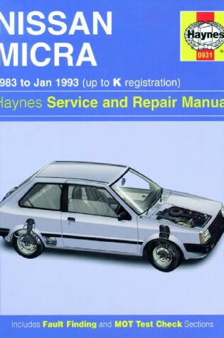 Cover of Nissan Micra Owner's Workshop Manual