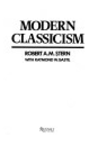 Cover of Modern Classicism