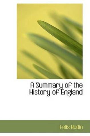 Cover of A Summary of the History of England