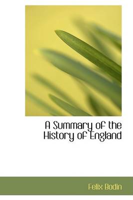 Book cover for A Summary of the History of England