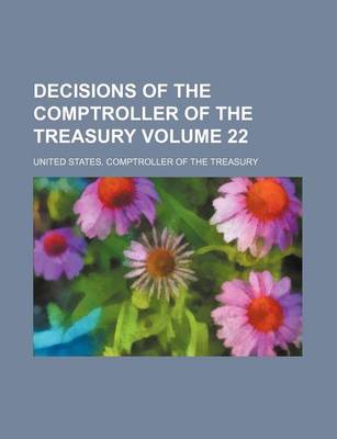 Book cover for Decisions of the Comptroller of the Treasury Volume 22