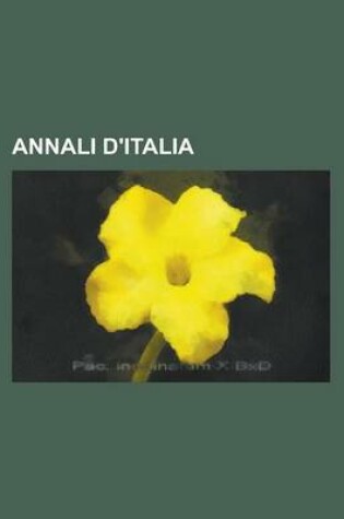 Cover of Annali D'Italia