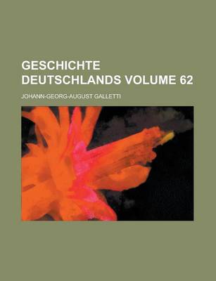 Book cover for Geschichte Deutschlands Volume 62