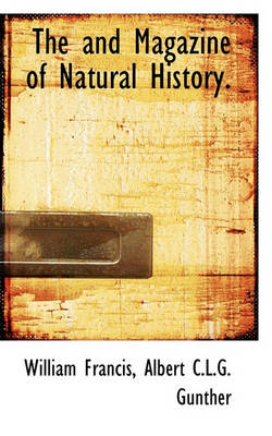 Book cover for The and Magazine of Natural History.