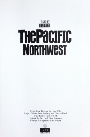 Book cover for The Insight Pacific Northwest