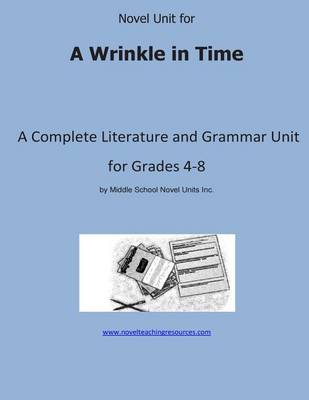 Book cover for Novel Unit for A Wrinkle in Time