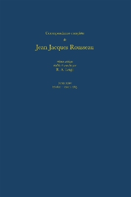 Cover of Correspondance Complete De Rousseau 24