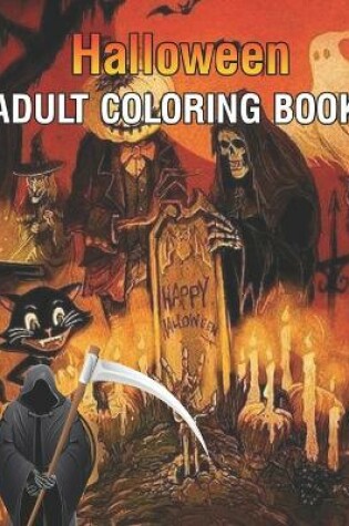 Cover of Halloween Adult Coloring Book