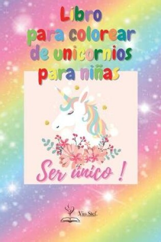 Cover of Libro para colorear de unicornios para niñas