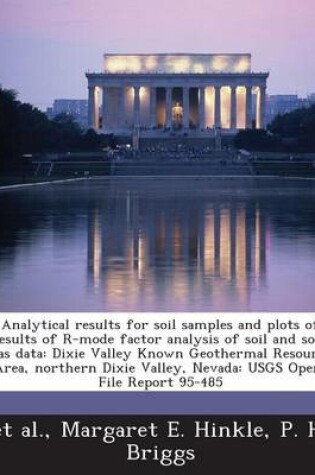 Cover of Analytical Results for Soil Samples and Plots of Results of R-Mode Factor Analysis of Soil and Soil-Gas Data