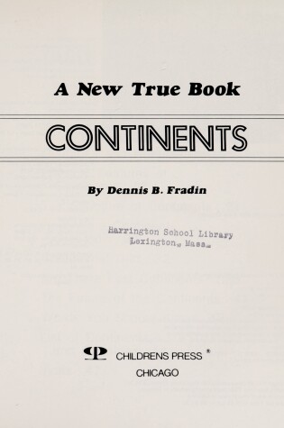 Cover of Continents