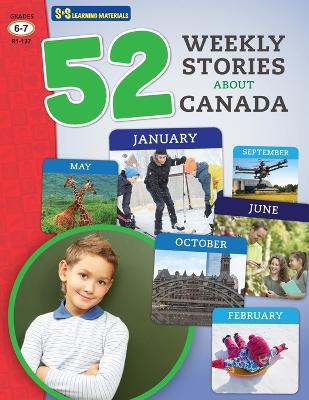 Book cover for 52 Weekly Nonfiction Stories About Canada Grades 6-7