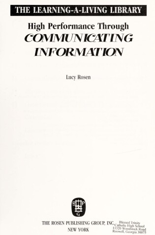 Cover of High Performance through Communicating Information