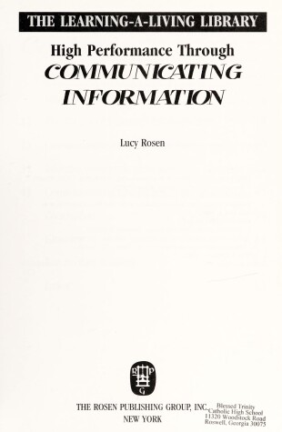 Book cover for High Performance through Communicating Information