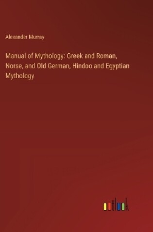 Cover of Manual of Mythology