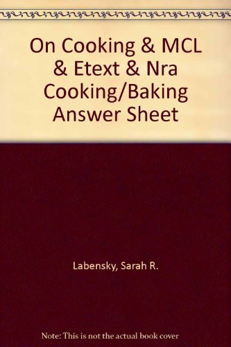 Book cover for On Cooking & MCL & Etext & Nra Cooking/Baking Answer Sheet