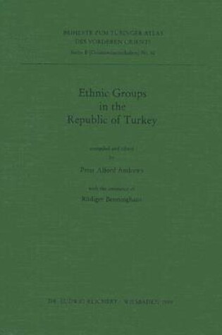 Cover of Ethnic Groups in the Republic of Turkey