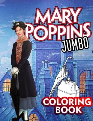 Book cover for Mery Poppins Jumbo Coloring Book